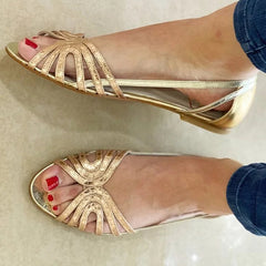 Eleonora Golden Light Sandals - Gold