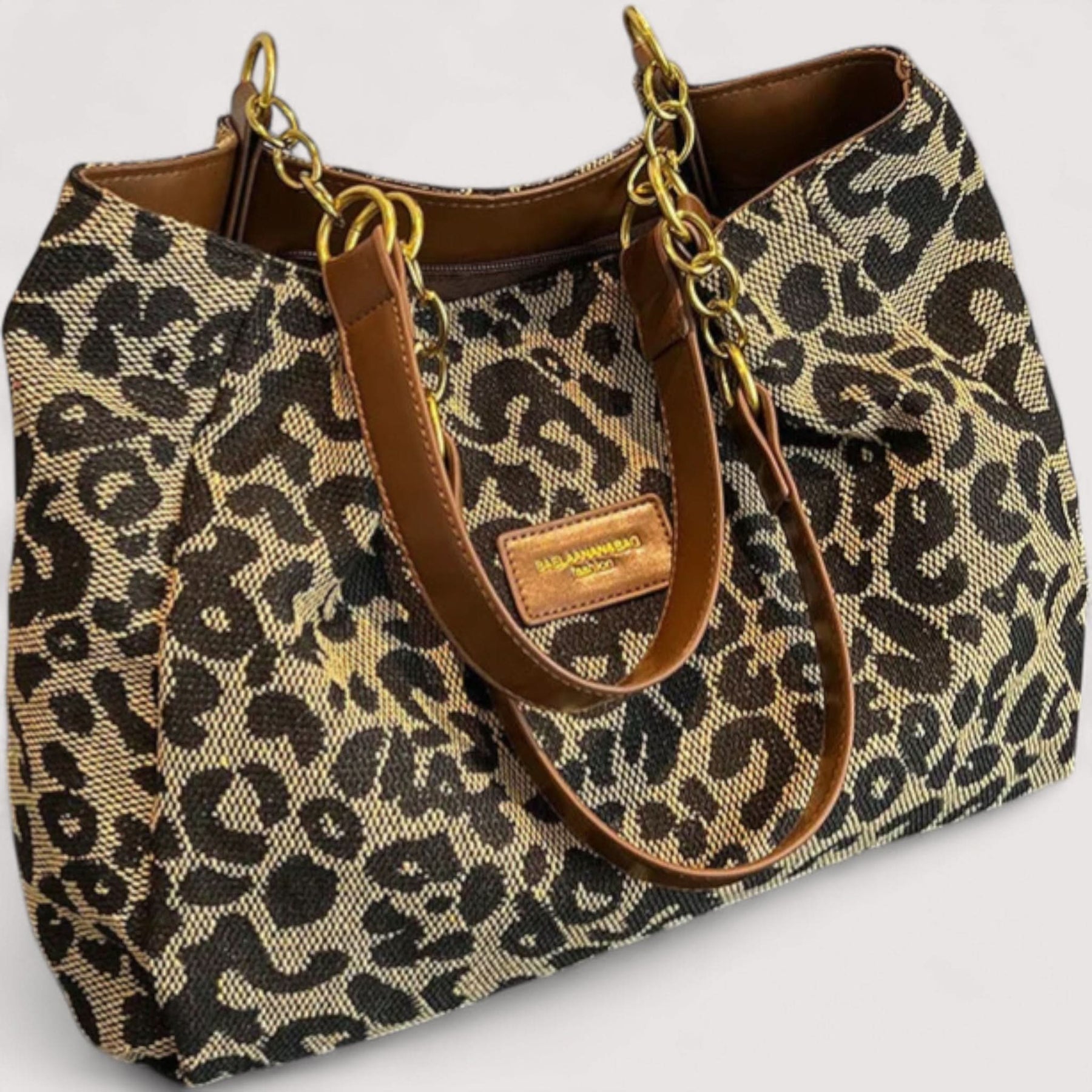 AGNES™ LEOPARD CANVAS BAG
