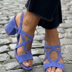 Valentina Vibrant Summer Sandals - Blue