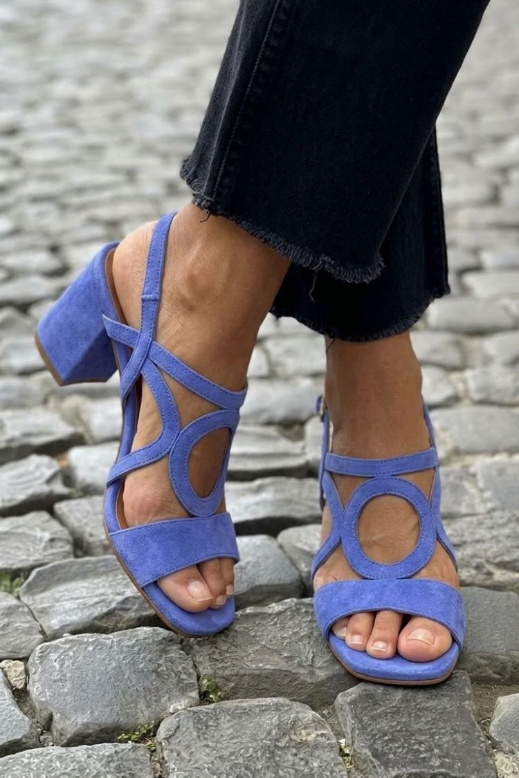 Valentina Vibrant Summer Sandals - Blue