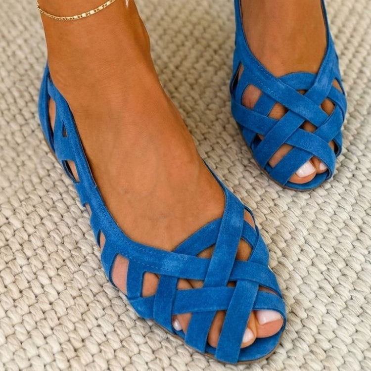 Intrecciati Colourful Woven Sandals - Blue