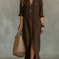 Willow Maxi Dress - Coffee Brown