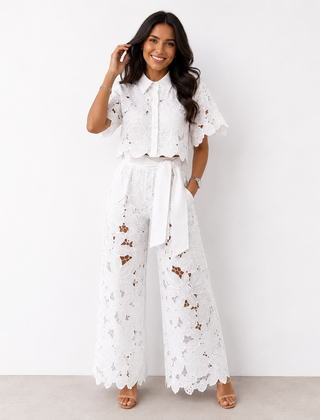 Isabela Two-Piece Set - White