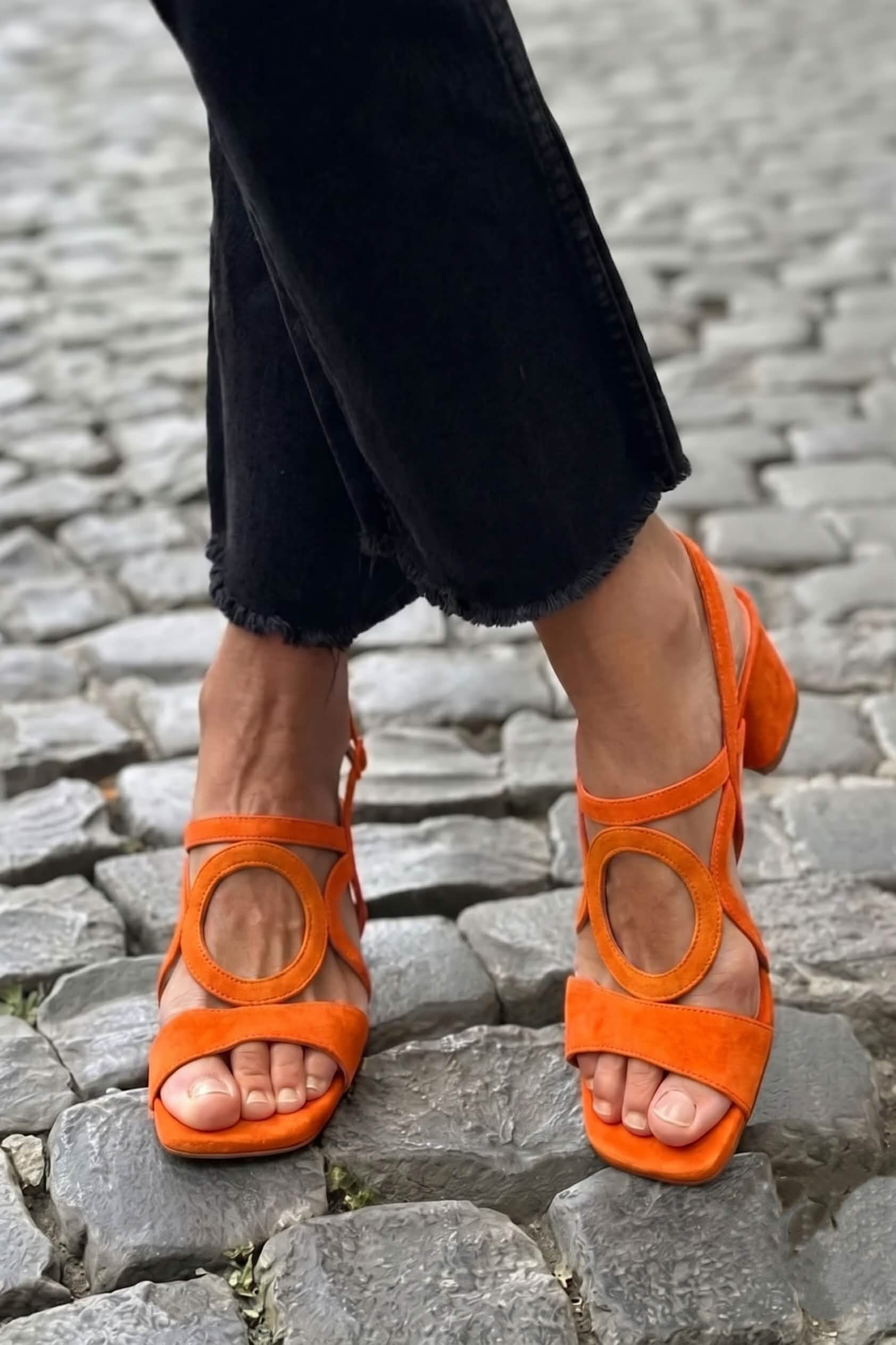 Valentina Vibrant Summer Sandals - Orange