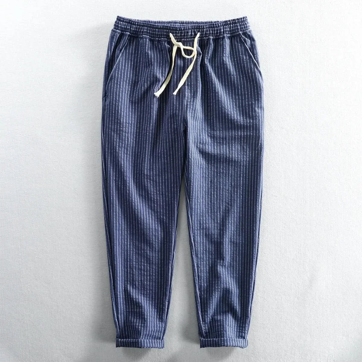 ROCCO STRIPED LINEN PANTS