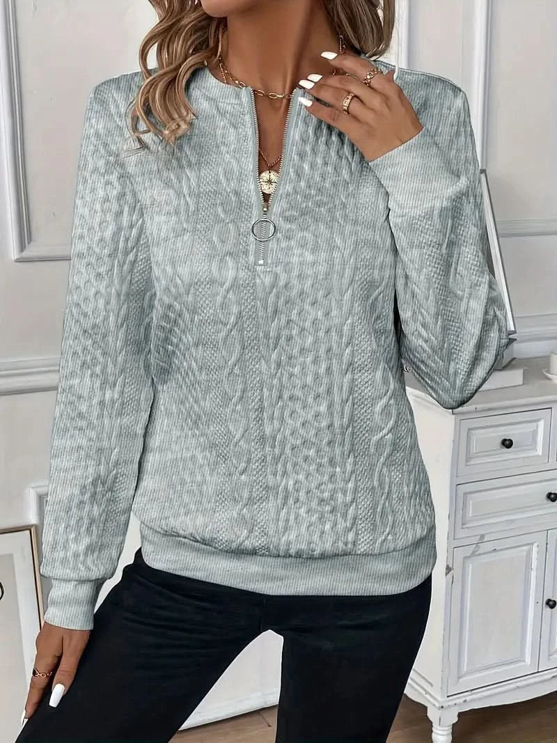 AMY | SWEATER WITH ZIPPER