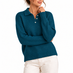 Colvane - Knit Polo Collar Sweater Everyday Casual Wear — view 7 of 9
