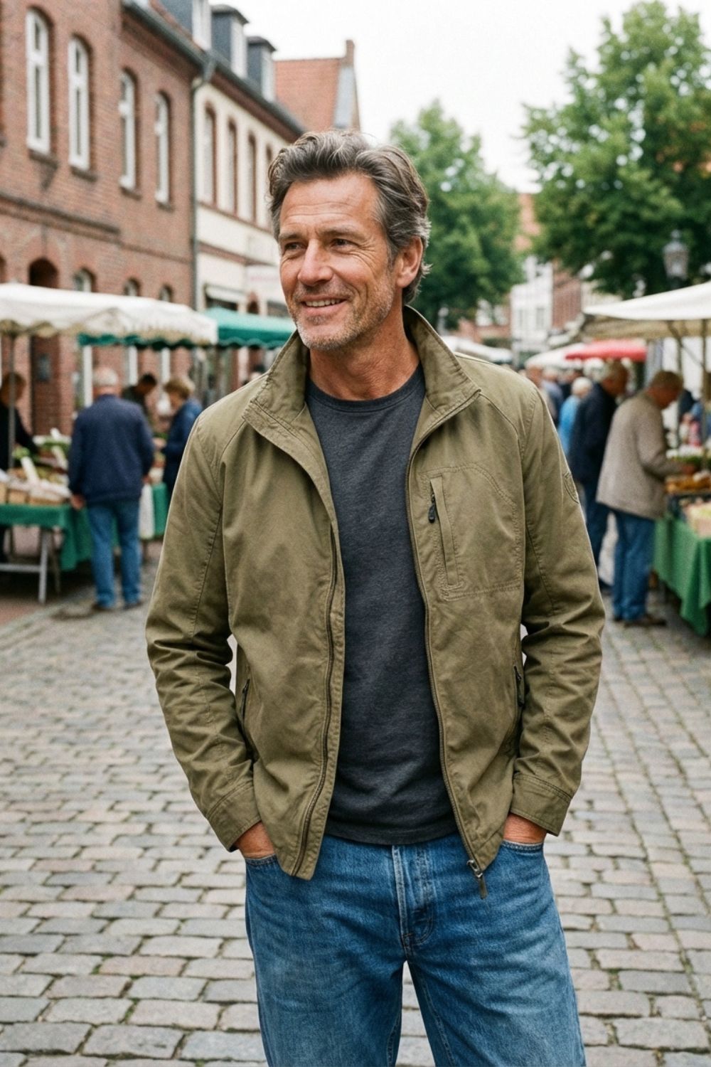 Corvane - Stand Collar Zip Jacket Cool Weather Layering — view 4 of 6