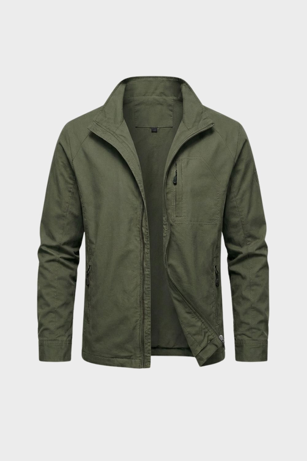 Corvane - Stand Collar Zip Jacket Cool Weather Layering — view 5 of 6