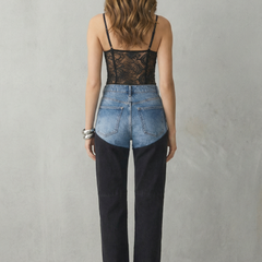 Duessa - Two Tone High Rise Jeans Smart Casual Wear — view 4 of 4