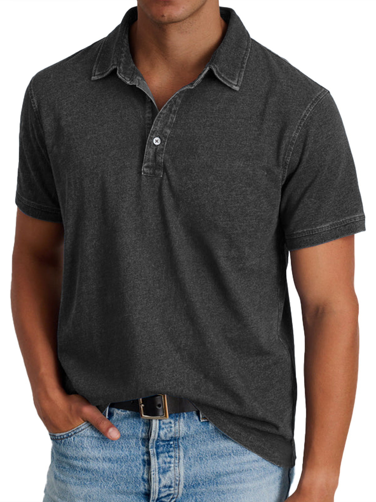 Halden - Structured Collar Polo Shirt Smart Casual Wear — view 5 of 10