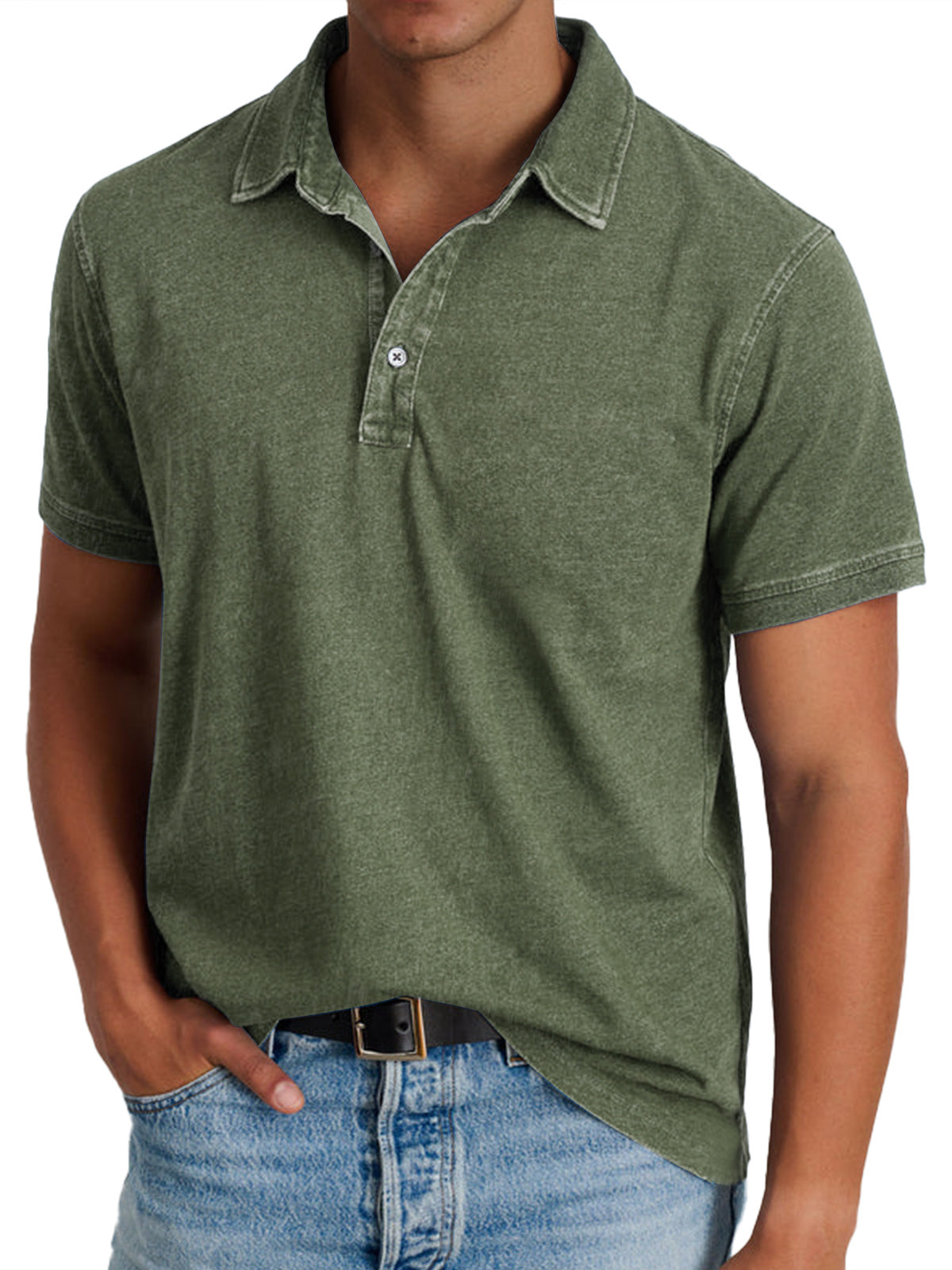 Halden - Structured Collar Polo Shirt Smart Casual Wear — view 7 of 10