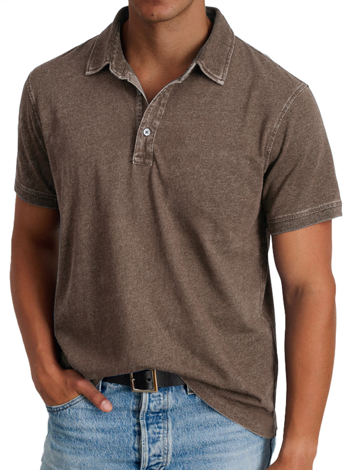 Halden - Structured Collar Polo Shirt Smart Casual Wear — view 8 of 10