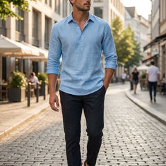 Kenmoor - Kent Collar Shirt Smart Casual Styling — view 6 of 10