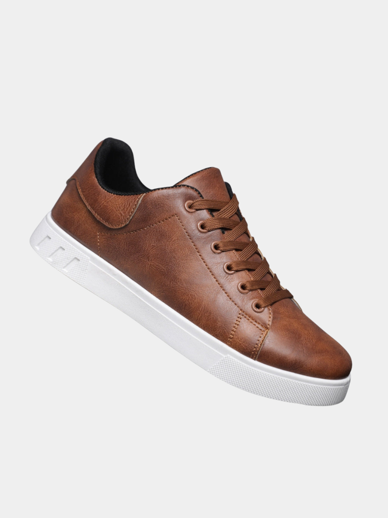 Marlden - Leather Lace-Up Sneakers Everyday Smart Casual Wear
