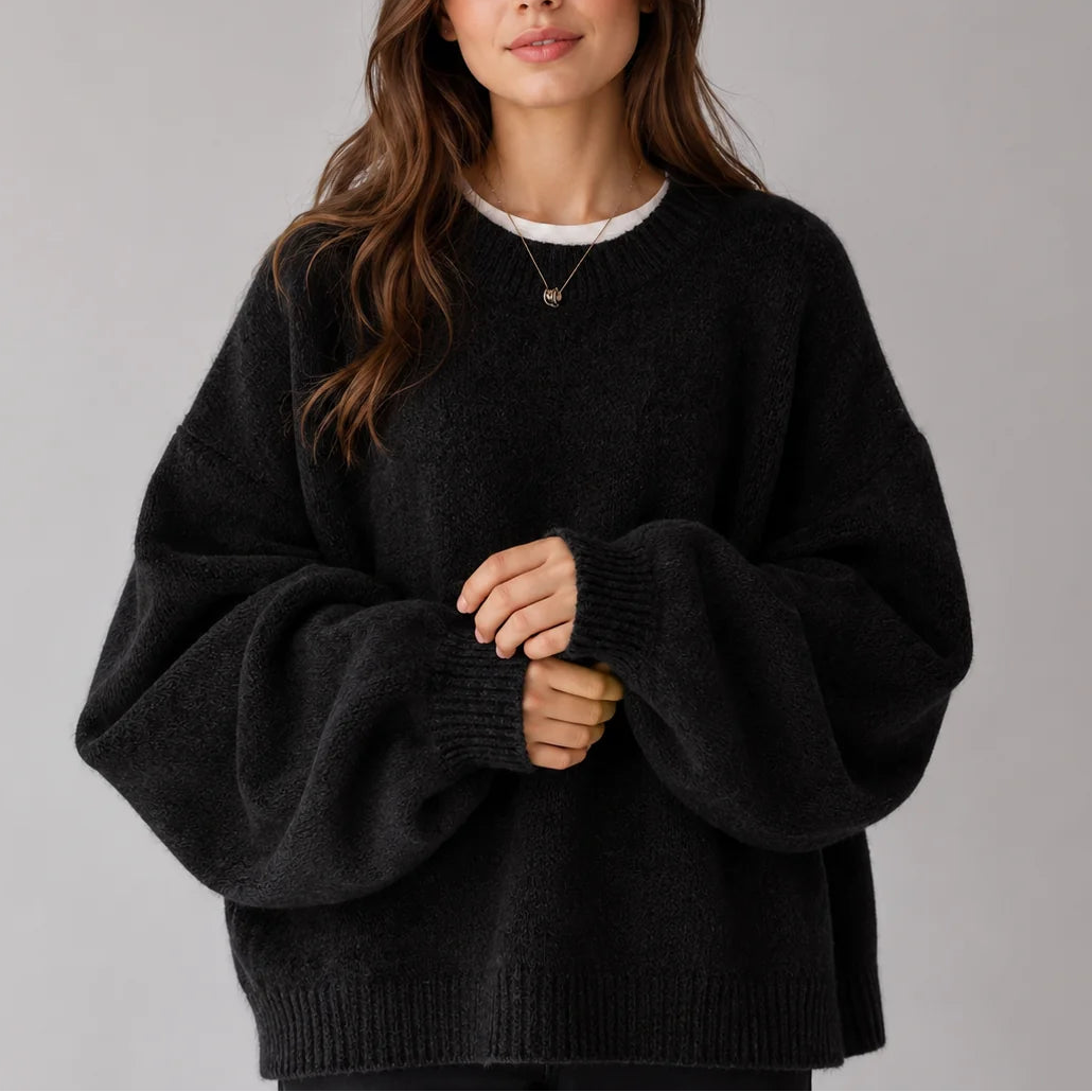 Thornbury - Oversized Crew Neck Jumper Everyday Layering