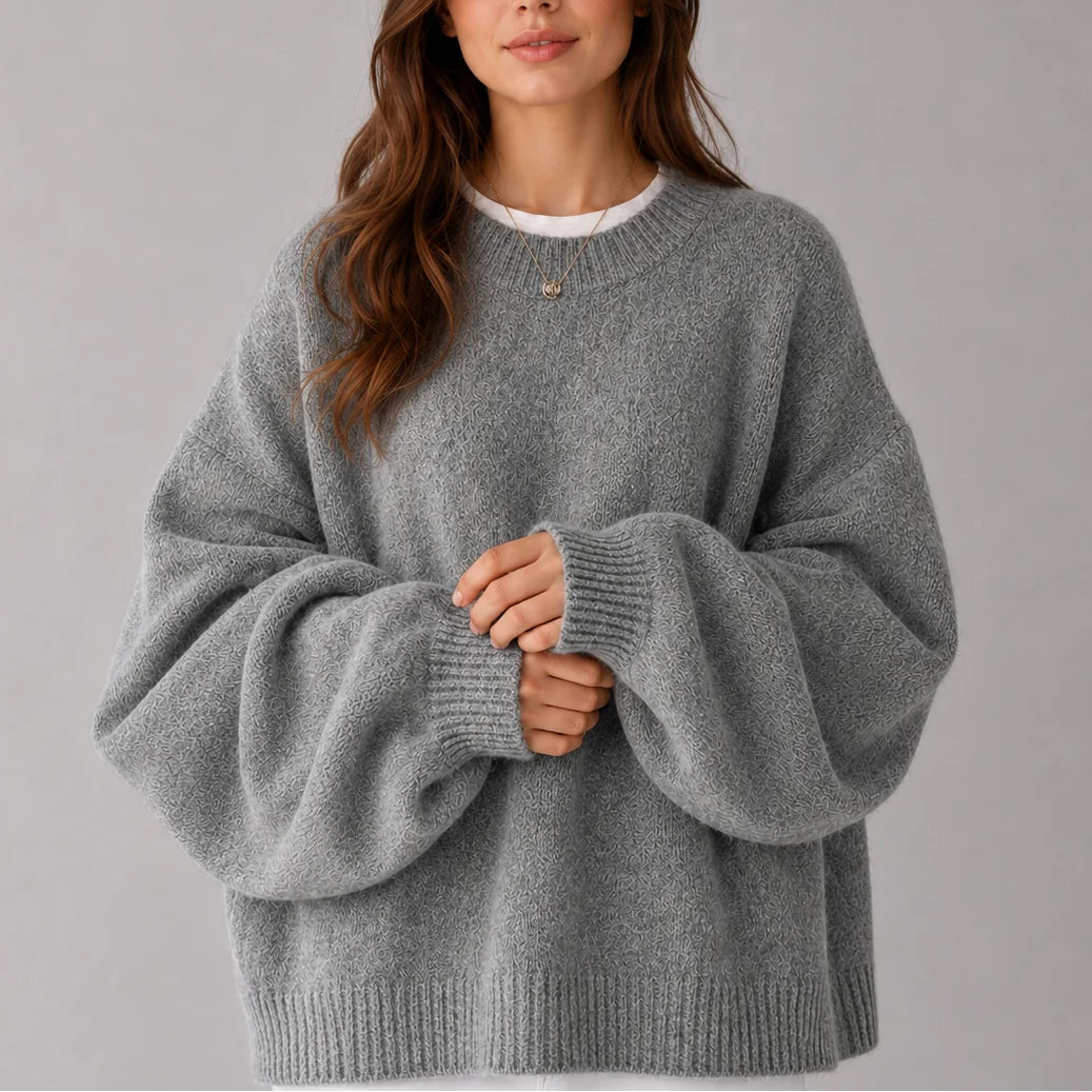 Thornbury - Oversized Crew Neck Jumper Everyday Layering — view 4 of 8