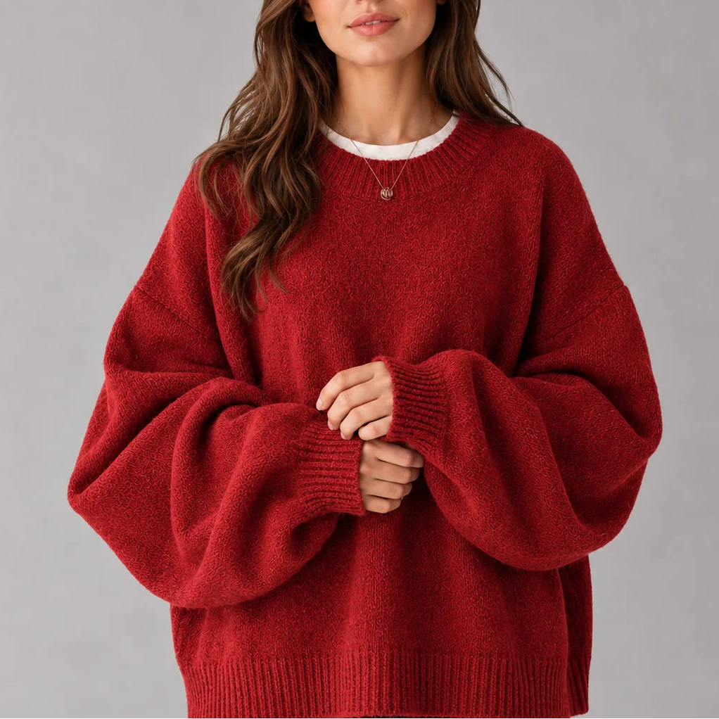 Thornbury - Oversized Crew Neck Jumper Everyday Layering — view 6 of 8