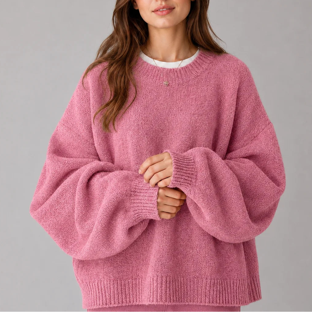 Thornbury - Oversized Crew Neck Jumper Everyday Layering — view 8 of 8
