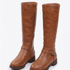 Verlenne - Tall Buckle Boots Smart Casual Styling