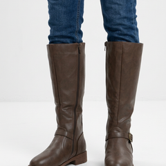 Verlenne - Tall Buckle Boots Smart Casual Styling — view 5 of 6