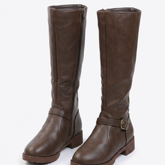 Verlenne - Tall Buckle Boots Smart Casual Styling — view 6 of 6